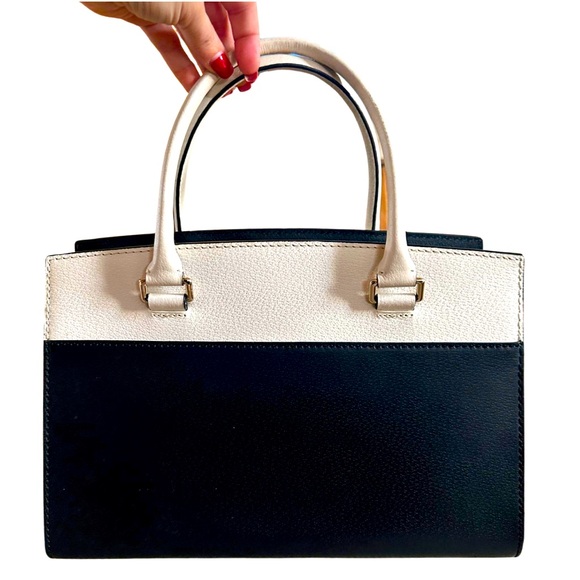 KATE SPADE New York Grove Street Caley Leather Satchel, Black - Picture 2 of 6